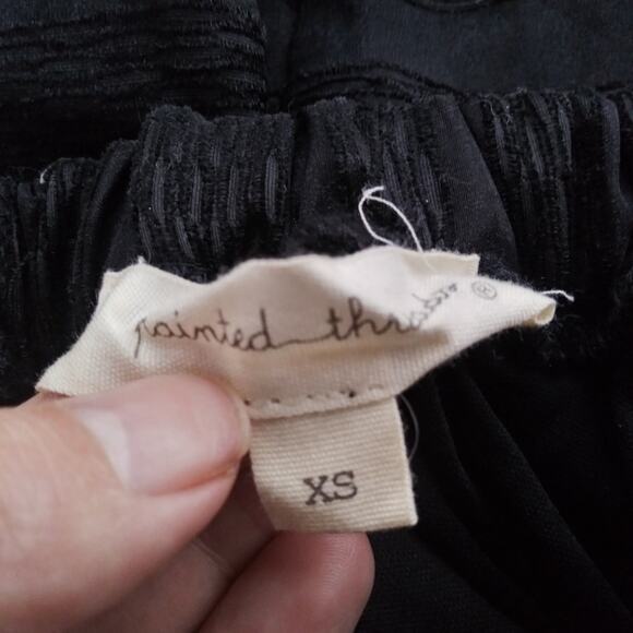 Painted Threads Black Striped Organza A Line Skirt Size XS - Picture 8 of 8